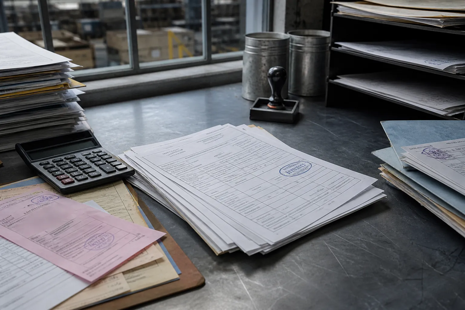 Invoice and tax records for company account purchasing