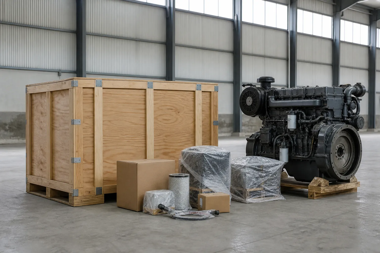 After-sales branding on an industrial shipment